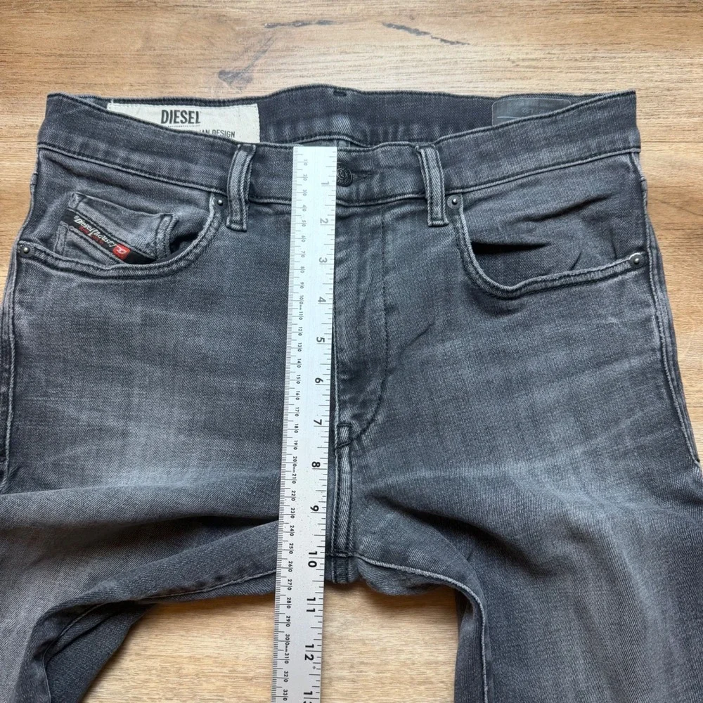 Diesel‎ D-Strukt Jeans Mens 32x32 Grey Slim Fit Distressed Faded Denim 0098B
